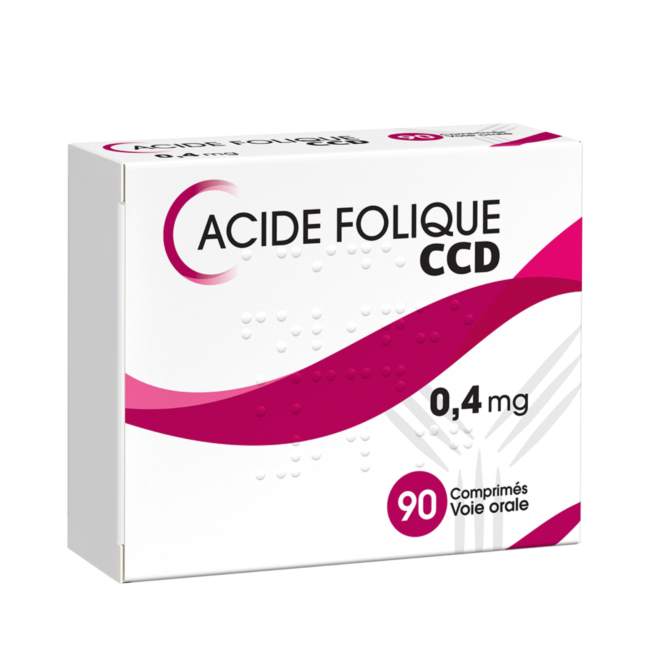 Folic Acide CCD 0.4 mg Laboratoire CCD