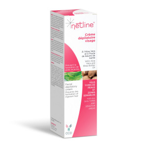 Depilatory cream for face and sensitive areas